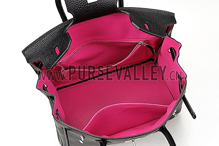 Hermes Birkin 35 Black/Pink Lining 607486