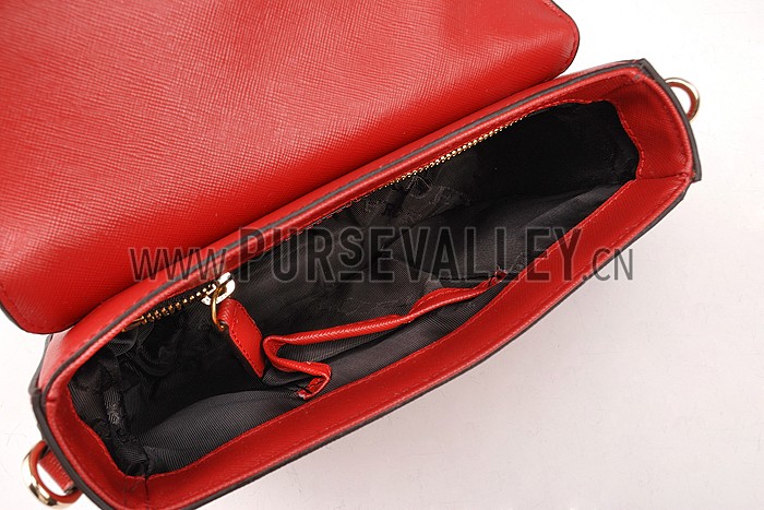 Burberry Studded Berkley Crossbody Bag Red 607788