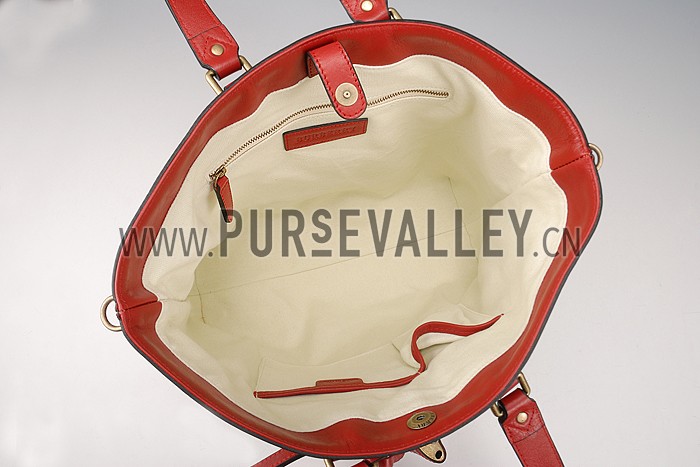 Burberry Canvas Check Traveller Bag Red 607809