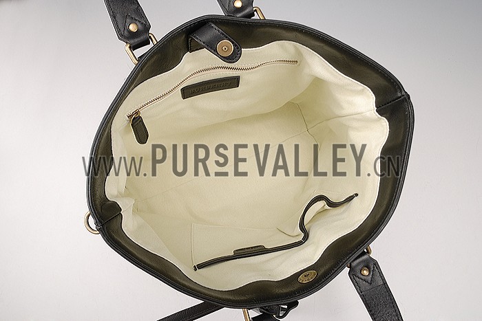 Burberry Canvas Check Traveller Bag Black 607810