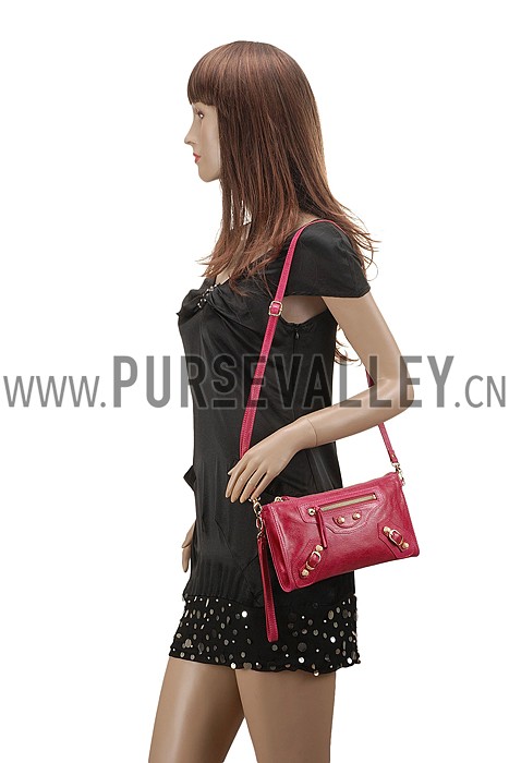 Balenciaga Clutch Rubisse With Gold Hardware 607840