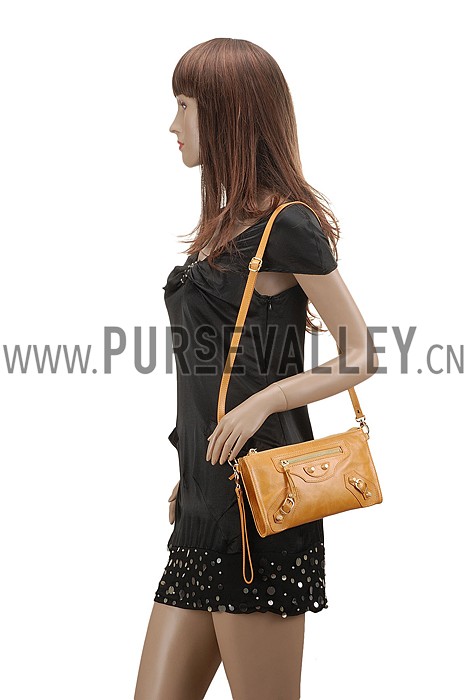 Balenciaga Clutch Marigold With Gold Hardware 607841