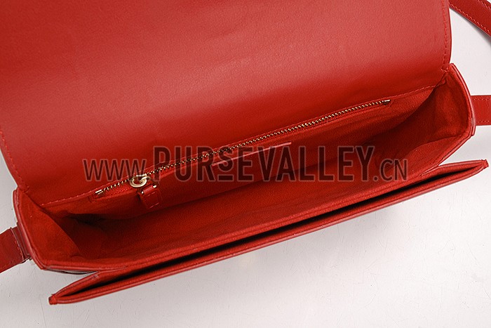 Saint Laurent Universite Flap Bag Red 608211