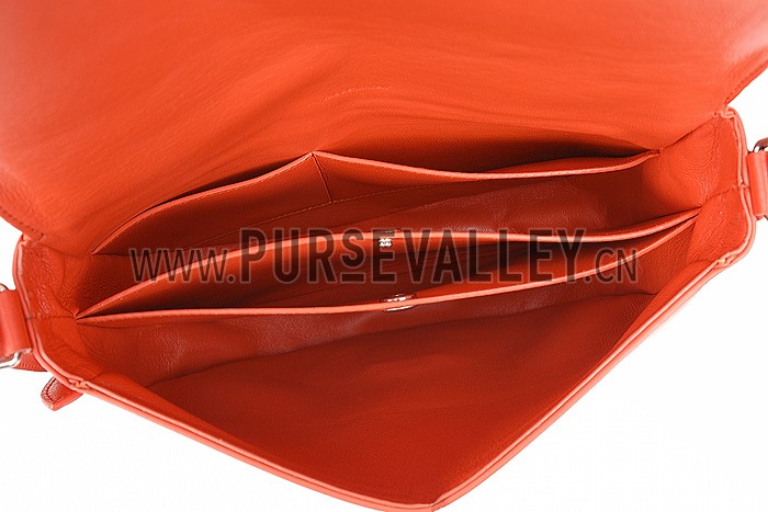 Celine Trotteur Bag Soft Leather Orange 608238