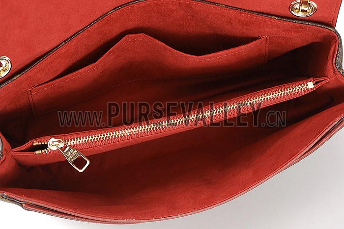 Louis Vuitton Pallas Chain Bag Dark Red 608252