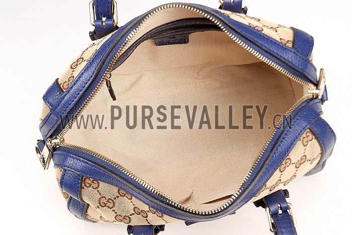 Gucci GG Classic Top Handle Bag Dark Blue