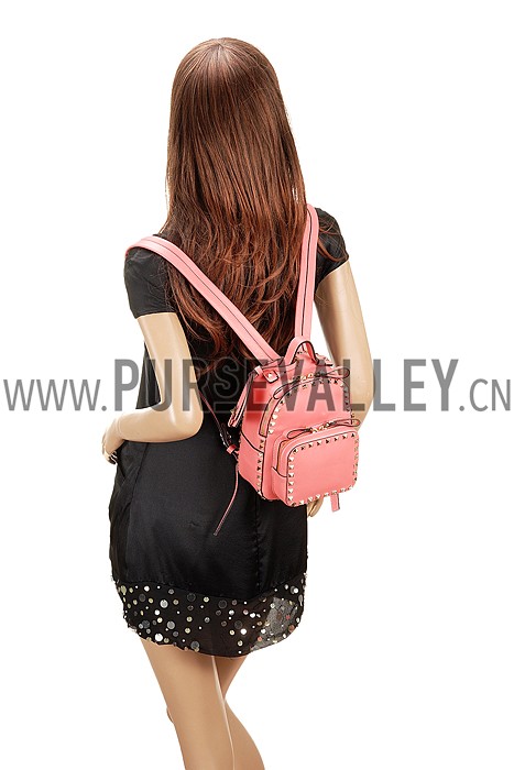 Valentino RockStud Pink Backpack
