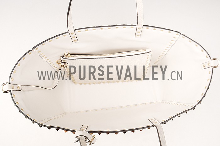 Valentino RockStud Cross Body White Bag