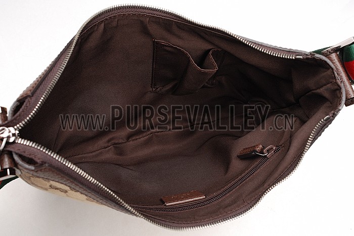 Gucci Original GG Canvas Messenger Bag Brown
