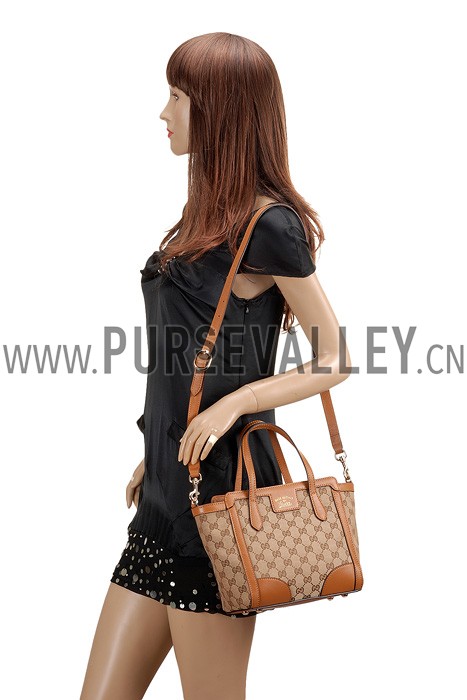 Gucci Swing Ebony/Tan Tote Small