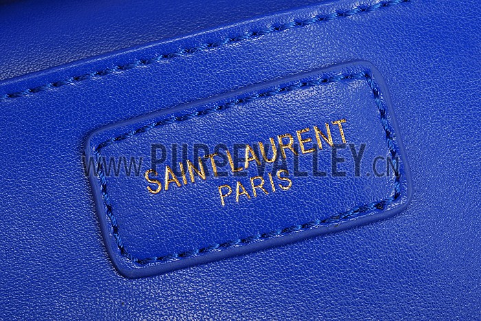 YSL Classic Cabas Y Medium Bag Dark Blue 608326