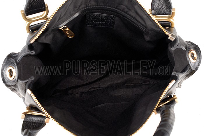 Chloe Marcie Satchel Crossbody Bag Black