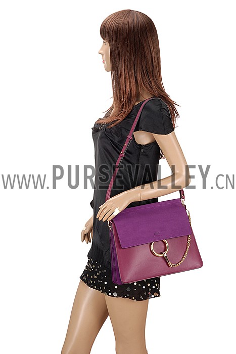 Chloe Faye Plum Shoulder Bag
