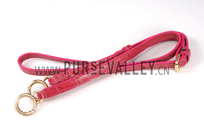 Fendi Small Peekaboo Fuchsia Leather Bag 608300