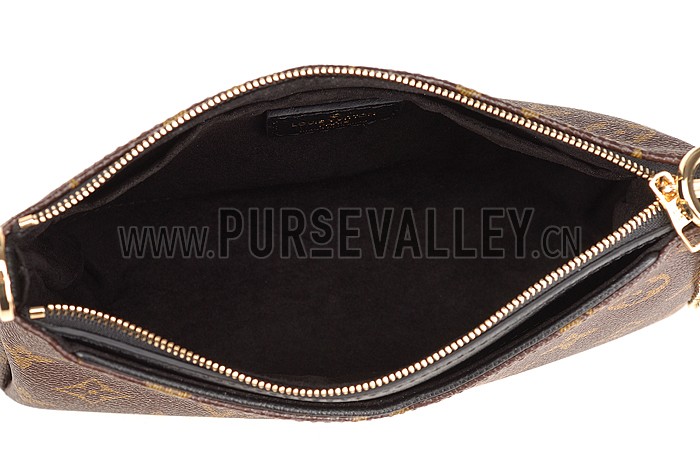 Louis Vuitton Monogram Pallas Clutch Black 18926687