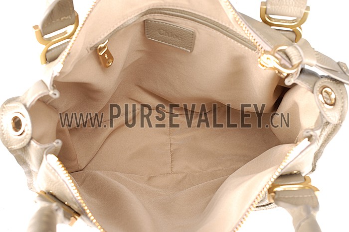 Chloe Marcie Satchel Crossbody Bag Grey