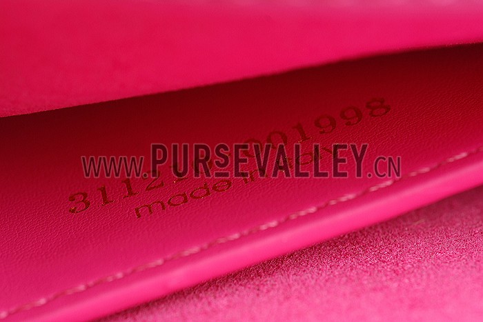 Saint Laurent Classic Monogram Clutch Fuchsia 608325