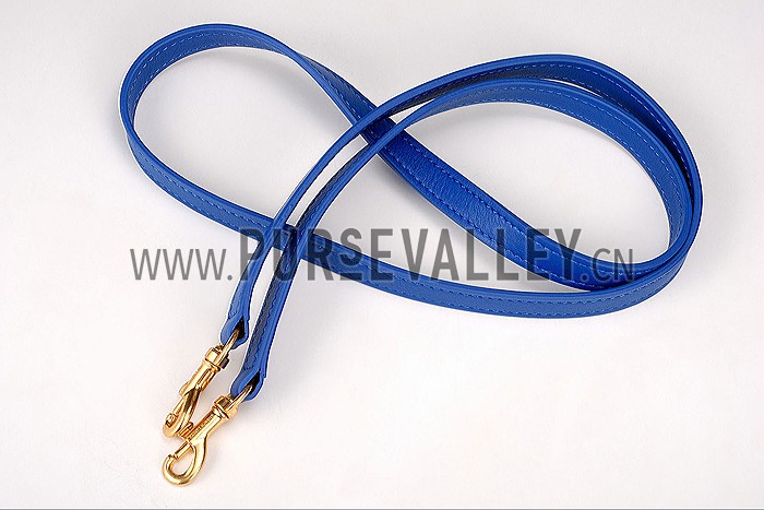 Saint Laurent Monogram Cabas Royal Blue Matelasse Leather Bag