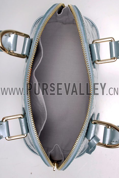 Louis Vuitton Vernis Alma PM Grey-Blue