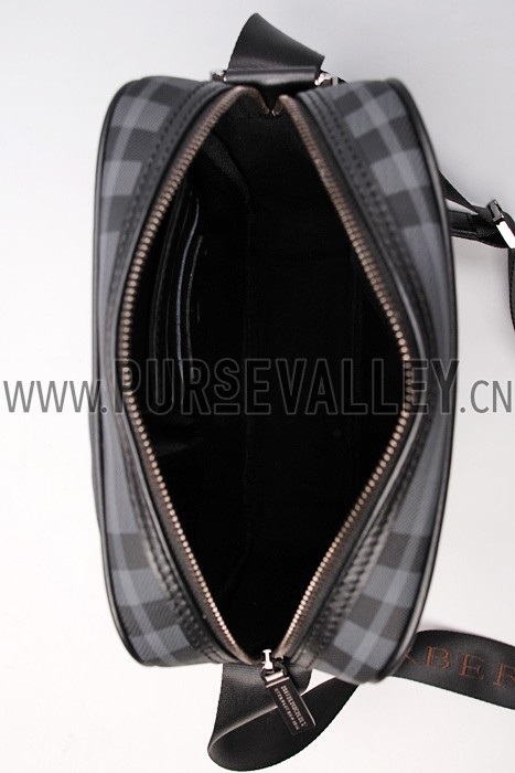 Burberry Small Check Crossbody Zipped Top Bag