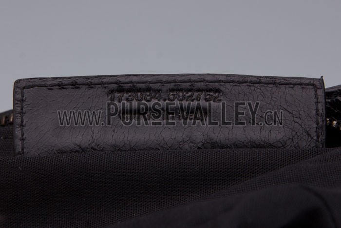 Balenciaga Giant Gold Hip Purse Black