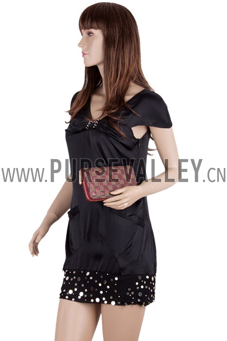 Louis Vuitton Damier Paillettes Wallet Red