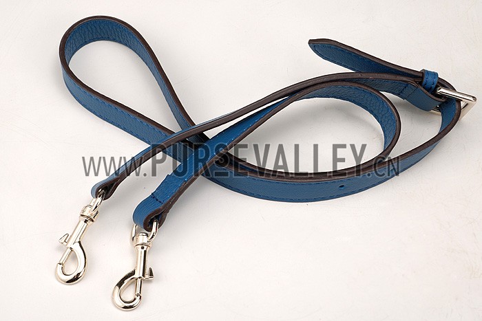 Gucci Bamboo Shopper Leather Small Tote Blue 607315