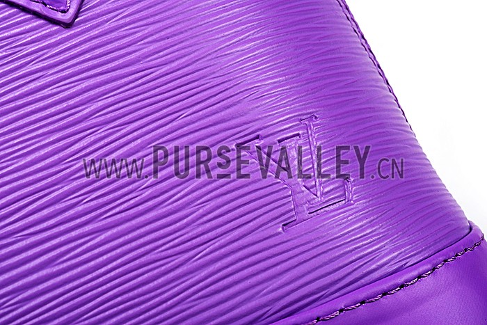 Louis Vuitton Alma BB Purple Epi Leather 607506