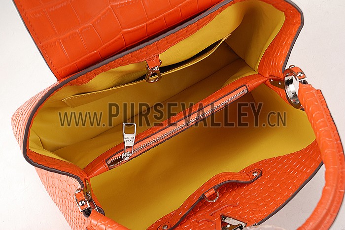 Louis Vuitton Capuciness Crocodile Leather OrangeMM 607548