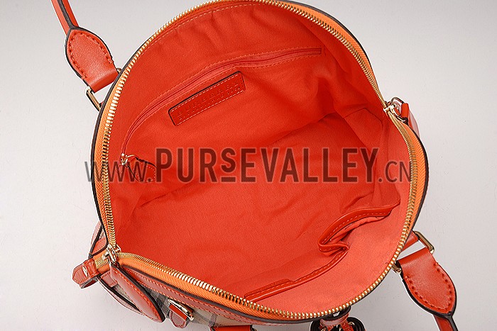 Burberry Large Tassel Bowler Bag Orange 607827