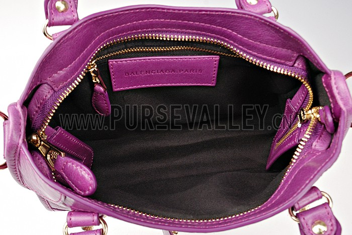 Balenciaga Mini City Bag Magenta 607846