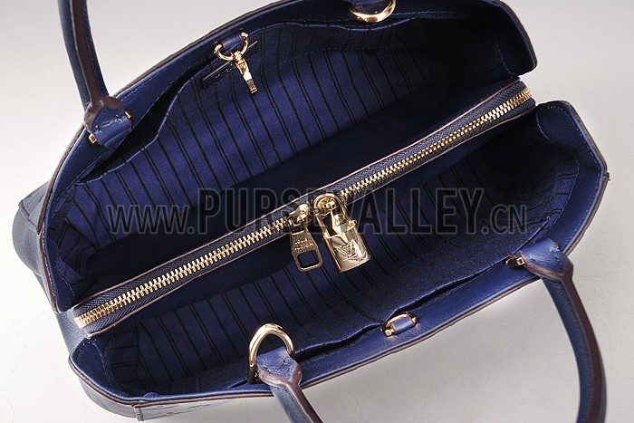 Louis Vuitton Montaigne Empreinte BB Dark Blue 607867