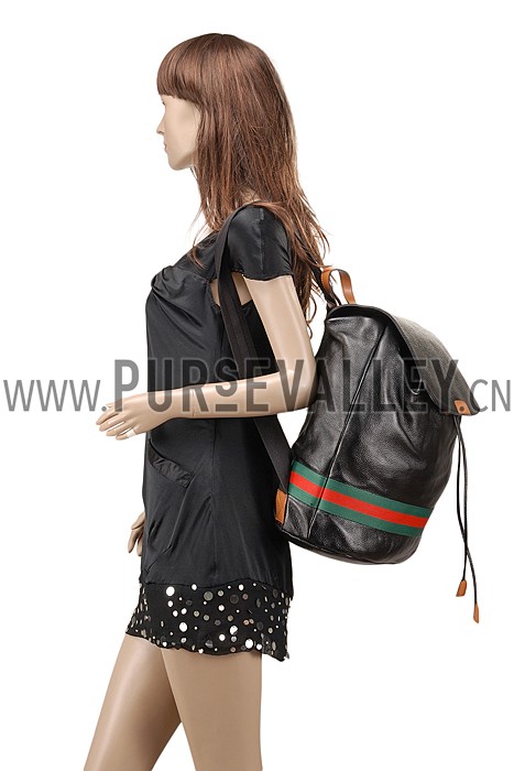 Gucci Web Backpack Black 607927