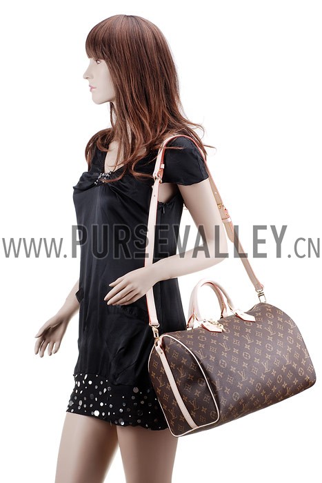 Louis Vuitton Monogram Speedy 35 with Shoulder Strap