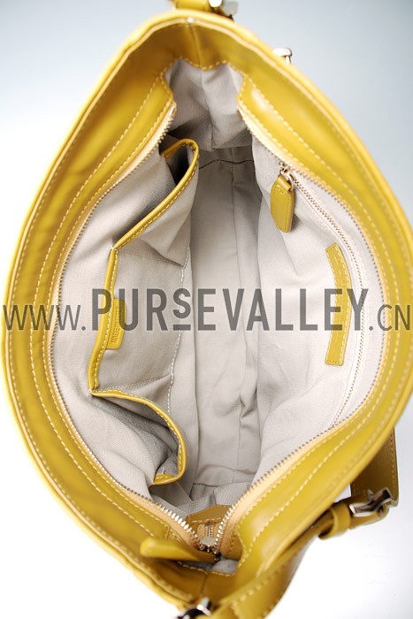 Burberry Smooth Bridle House Check Belted Bag Yellow