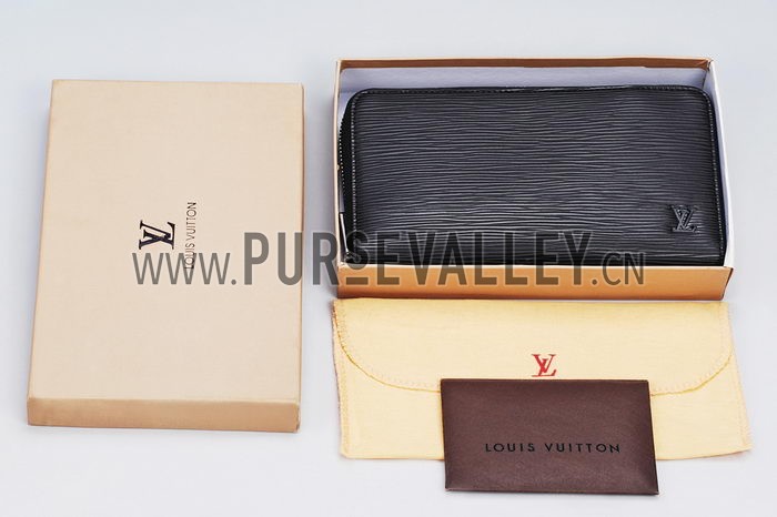 Louis Vuitton Zippy Wallet Black Epi Leather