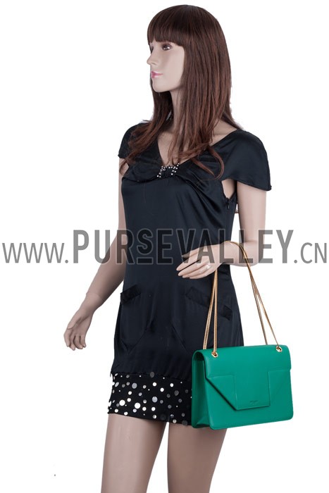 YSL Betty Medium Chain Shoulder Bag Green