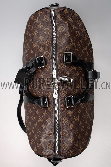 Louis Vuitton Keepall 45 Monogram Macassar Canvas