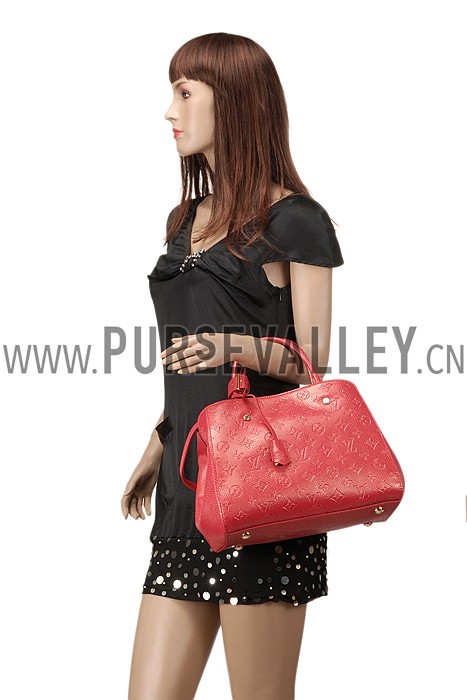 Louis Vuitton Montaigne Empreinte BB Red 607870