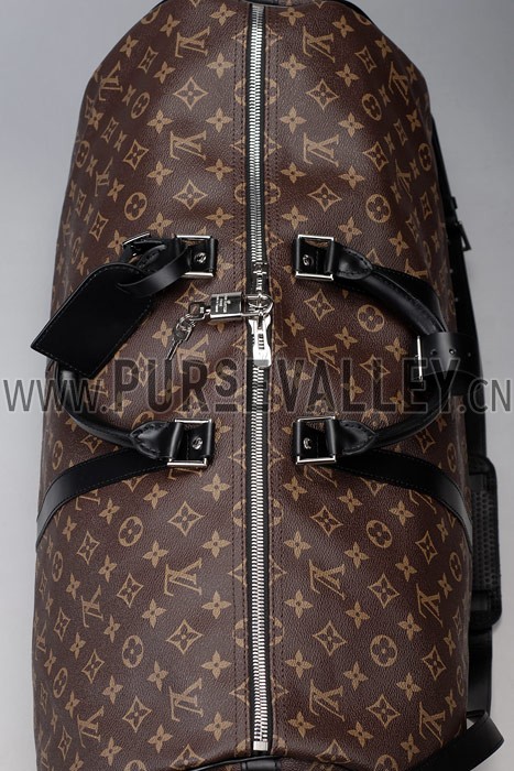 Louis Vuitton Keepall 55 Monogram Macassar Canvas