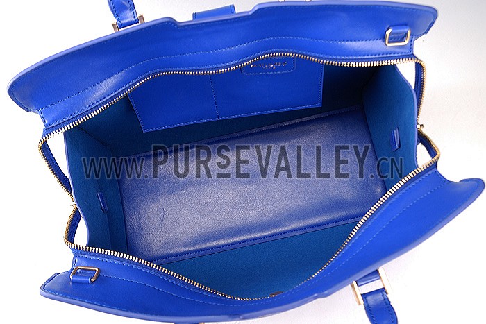 YSL Classic Cabas Y Medium Bag Dark Blue 608326