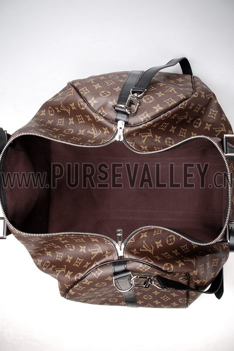 Louis Vuitton Keepall 55 Monogram Macassar Canvas