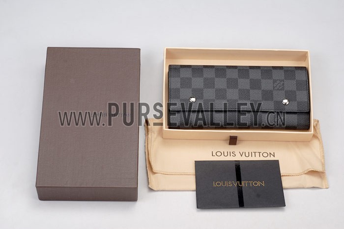 LV Adjustable Damier Graphite Wallet