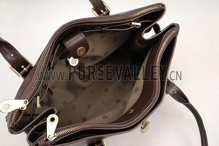 Mulberry Bayswater Double Zip Tote Chocolate 607706