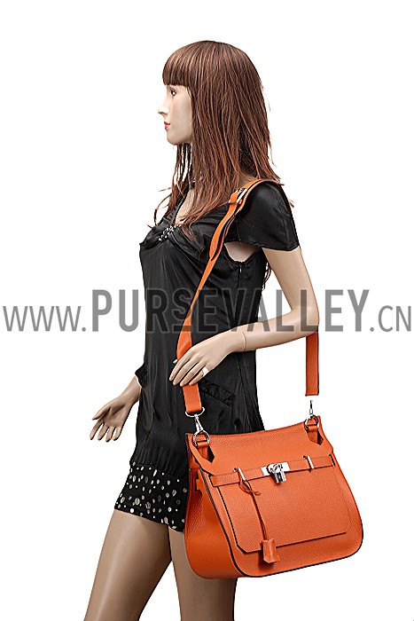 Hermes Jypsiere 31 Orange Bag 607475