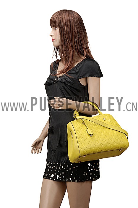 Louis Vuiton Montaigne Empreinte MM Citrine 607512