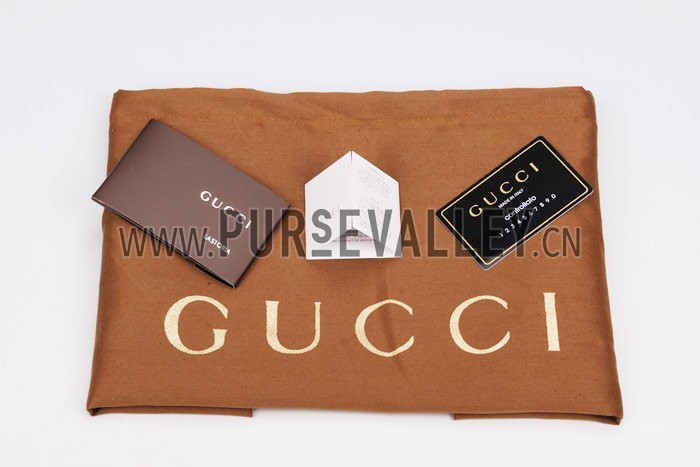 Gucci Soft Stirrup Tan Leather Large Shoulder Bag Cognac