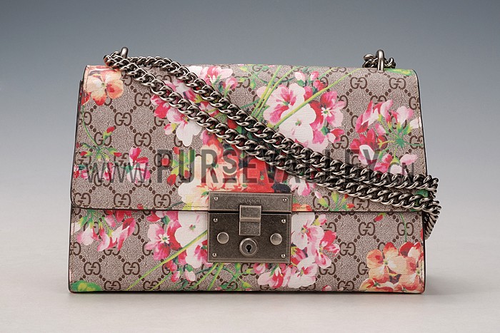 Gucci Padlock Blooms Supreme Canvas Shoulder Bag