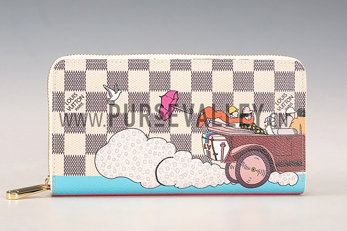 Louis Vuitton Damier Azur Evasion Zippy Wallet