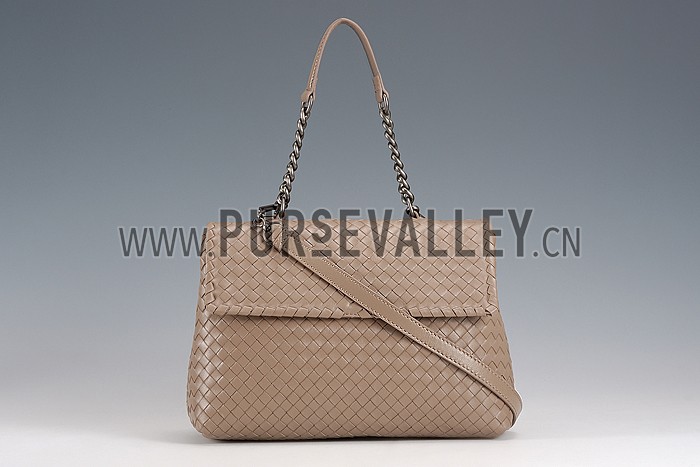 Bottega Veneta New Sand Intrecciato Nappa Olimpia Bag